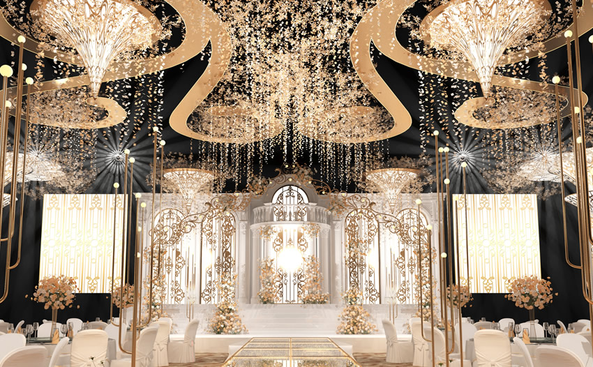 南溪花木兰喜事汇金色大厅效果展示